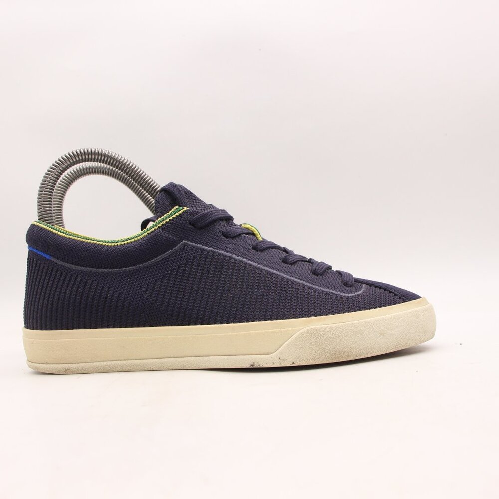 Rothy’s The Lace Up Knit Fashion Sneaker Women's Size 6 Blue Comfort Sneakers